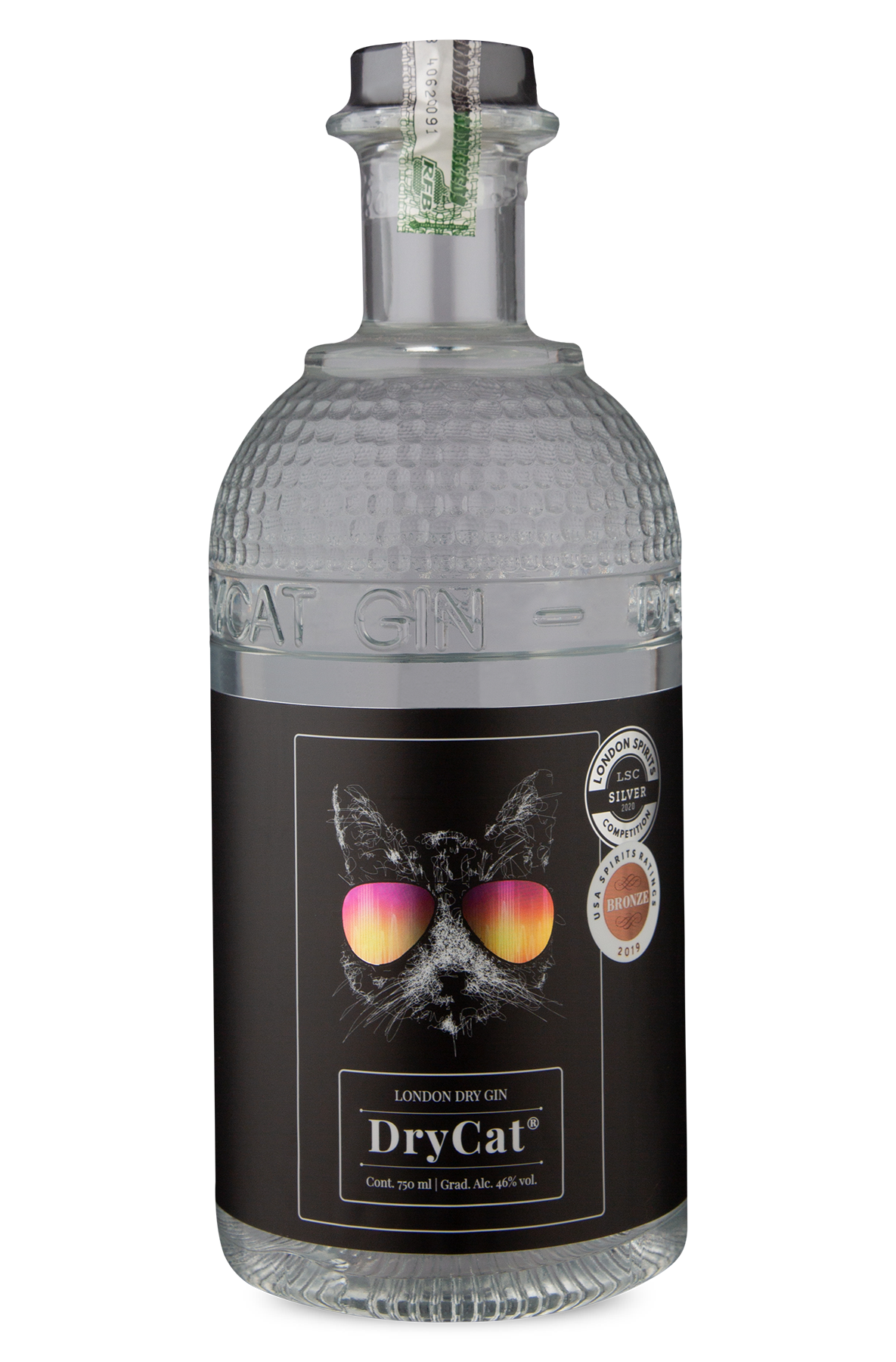 Gin DryCat London Dry 750 mL Wine Wine