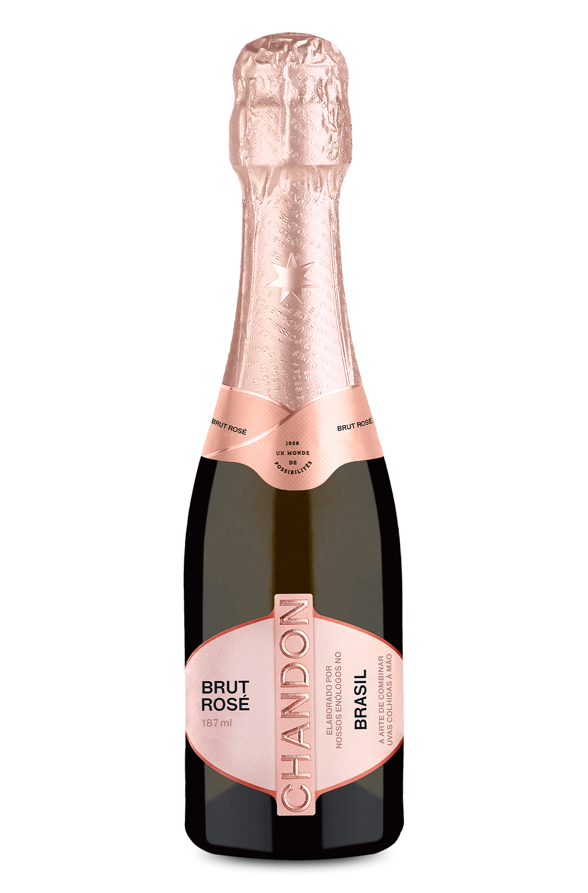 Espumante Chandon Brut Rosé Baby 187 mL Wine Wine