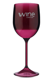Ta&ccedil;a de Acr&iacute;lico Vinho Clube Roxo Transl&uacute;cido 250 ml