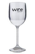 Taça de Acrílico Vinho Clube Transparente Translúcido 250 ml
