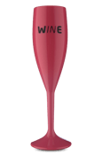 Taça Acrílico Espumante Wine Rosa Claro 170 ml