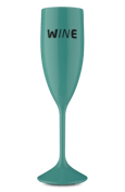 Taça Acrílico Espumante Wine  Verde Menta 210 ml