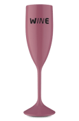 Taça Acrílico Espumante Wine  Rosa Claro 210 ml