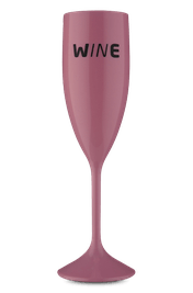 Ta&ccedil;a Acr&iacute;lico Espumante Wine  Rosa Claro 210 ml