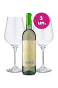 Kit Especial - Namorico Vinho Verde e Par de Taças de Cristal