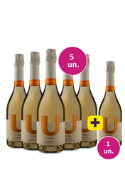 Kit 5 + 1 - Espumante U By Undurraga Demi-Sec + 1 garrafa de brinde - Exclusivo WE
