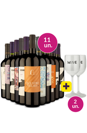 Kit 13 - Tintos Diversos + Par de Ta&ccedil;as de Acr&iacute;lico Gr&aacute;tis