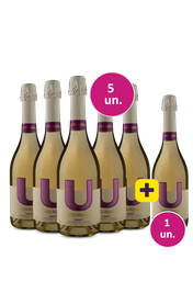 Kit 5 + 1 - Espumante U By Undurraga Sweet + 1 garrafa de brinde - Exclusivo WE
