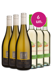 Kit 6 - V9 Chardonnay e Piranha Vinho Verde - Exclusivo We