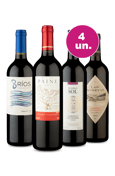 Kit 4 - Tintos Diversos - Oferta Exclusiva Por 27,90 Por Garrafa