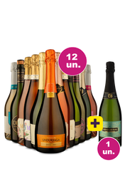 Kit 12 - 12 Espumantes + 1 Grátis: 13º é por Nossa Conta - Black Wine