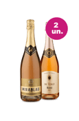 Kit 2 - Espumante Mirablau Rosé e De Vergy Rosé Brut