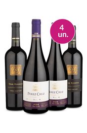 Kit 4 - V9 Gran Reserva e P&eacute;rez Cruz - Oferta Absurda