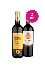 Kit 2 - Wine Pendura - Marquis de Chasse e Aliwen Reserva