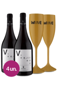 WineBox Duo Calyptra Pinot Noir + Taças