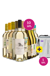 Kit 10 - Brancos + Bolsa p/ 3 garrafas Gr&aacute;tis - Exclusivo We
