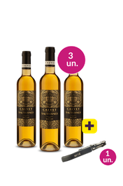 Kit 3 - Calvet R&eacute;serve Du Ciron A.O.P. Sauternes + Saca Rolhas Gr&aacute;tis - Exclusivo We