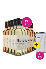Kit 10 - Esteban Mart&iacute;n Branco e Ros&eacute; + Bolsa para 3 garrafas Gr&aacute;tis - Exclusivo We
