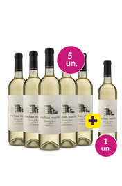 Kit 5 + 1  - Esteban Mart&iacute;n D.O. Cari&ntilde;ena Chardonnay Macabeo Blanco + 1 garrafa de brinde - Exclusivo WE
