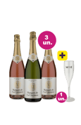 Kit 3 - Espumante Marqués De La Carrasca + Taça Espumante Grátis