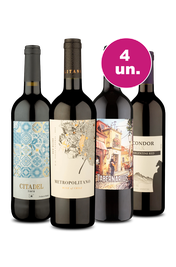 Kit 4 - Degusta&ccedil;&atilde;o de Tintos Mundiais - Oferta Absurda