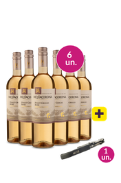 Kit 6 - Mezzacorona D.O.C. Trentino Pinot Grigio Ros&eacute; + Saca Rolhas Gr&aacute;tis - Exclusivo We