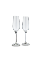 Par de Ta&ccedil;as de Cristal Espumante
