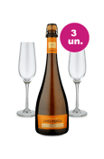 Kit Especial - Espumante Undurraga e Par de Taças de Cristal