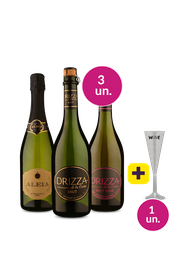 Kit 3 - Espumantes para Refrescar + Ta&ccedil;a de Acr&iacute;lico Gr&aacute;tis