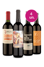 Kit 4 - Vinhos por R$25 a Garrafa - Oferta Absurda