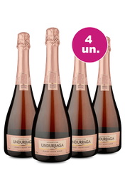 Kit 4 - Espumante Undurraga Ros&eacute; Brut - Exclusivo We