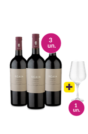 Kit 3 - Scaia Tinto + Ta&ccedil;a de Cristal Gr&aacute;tis - Oferta Absurda