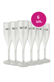 Kit 6 - Taças de Acrílico Wine - Exclusivo We