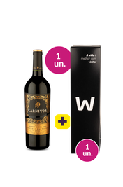 Kit 2 - Carnivor Bourbon Barrel Aged Cabernet Sauvignon 2019 + Caixa de Presente Wine - Exclusivo We