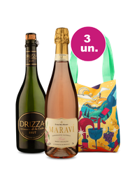 Kit Especial de Ver&atilde;o - Espumantes + Bag Estampada Wine