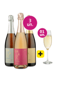 Kit 3 - Espumantes Ballade + Taça Cristal Espumante Grátis