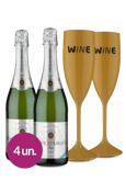 WineBox Duo Veuve D'Argent + Taças
