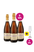 Kit 3 - Lançamento Espumante Maraví Moscatel + Taça Cristal Espumante Grátis