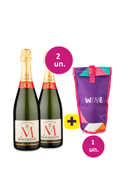Kit R&eacute;veillon - 2 Champagne Montaudon Brut + Bolsa t&eacute;rmica 1 garrafa Gr&aacute;tis - Exclusivo We