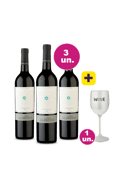 Kit 3 - Finca La Daniela Tempranillo + Taça Acrílico Vinho Grátis