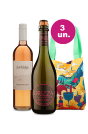 Kit Especial de Ver&atilde;o - Ros&eacute;s + Bag Estampada Wine