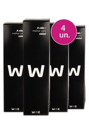 Kit 4 - Caixa de Presente Preta 1 garrafa - Exclusivo We