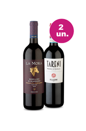Kit 2 - Encontro de Campe&otilde;es: La Mora Di Scansano e Tareni Sicilia Nero D&acute;Avola
