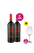 Kit 2 - Apothic Red Californiano + Taça Cristal Grátis