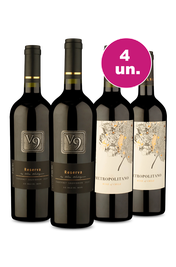 Kit 4 - V9 e Metropolitano por R$29,90 - Oferta Absurda Black Wine