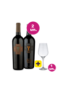 Kit 2 - Degustação Schola Sarmenti + Taça de Cristal Grátis - Exclusivo WE