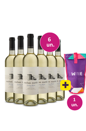 Kit 6 - Esteban Mart&iacute;n D.O. Cari&ntilde;ena Chardonnay Macabeo Blanco + Bolsa t&eacute;rmica 1 garrafa Gr&aacute;tis - Exclusivo We