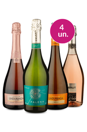 Kit 4 - Espumantes Na Ta&ccedil;a - Exclusivo We