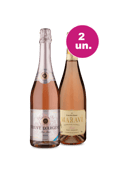 Kit 2 - Espumantes Rosé Brut - Veuve D'Argent e Maraví - Oferta Flash