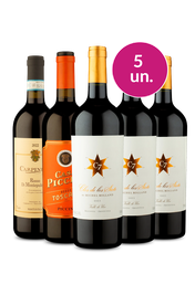Kit 5 - Clos de Los Siete, Carpineto D.O.C. Rosso Di Montepulciano e Piccini Toscana Rosso - Exclusivo WE